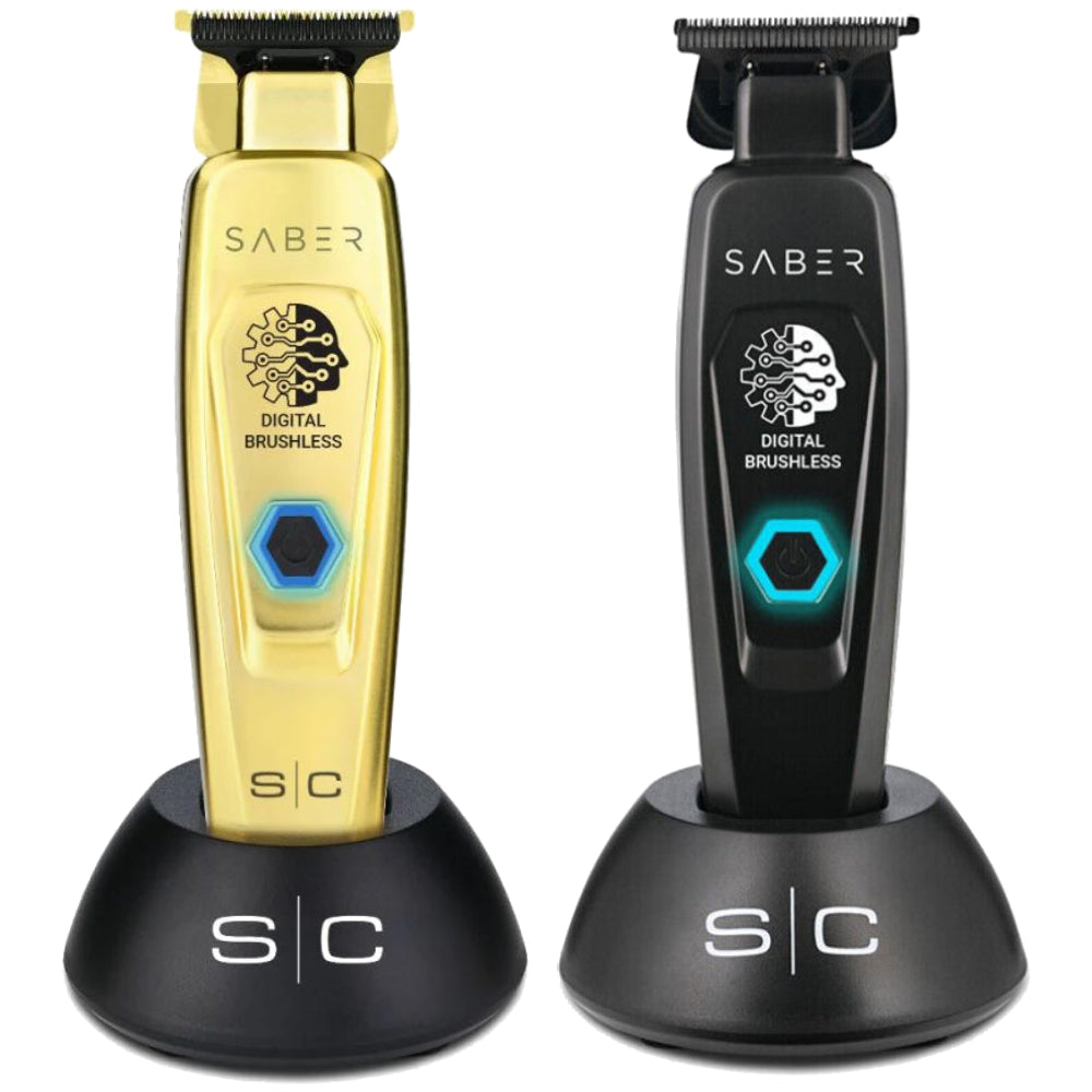 [barber_everything]-StyleCraft Saber Full Metal Body Digital Brushless Motor Cordless Trimmer-StyleCraft-Gold-Barber Everything