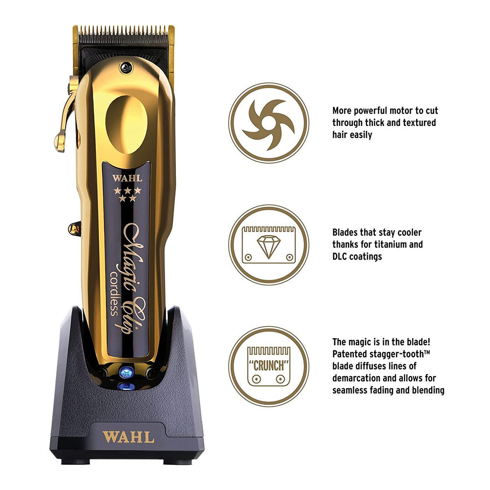[barber_everything]-Wahl 5 Star Gold Cordless Magic Clip Clipper-Wahl-Barber Everything