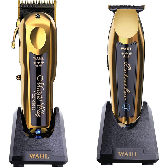 [barber_everything]-Wahl Magic Clipper Gold & Wahl Detailer Li Gold (Combo)-Wahl-Barber Everything