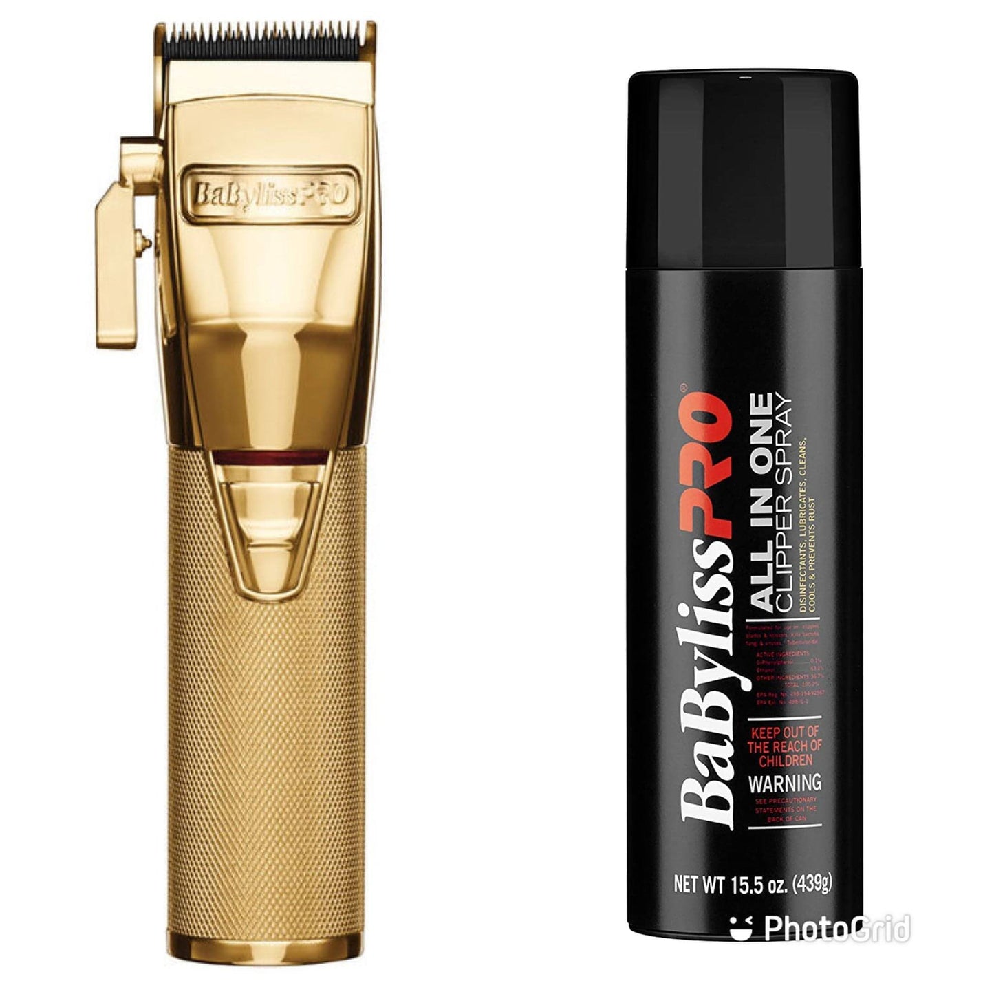 BaByliss Pro FX870 Clippers + Clipper Spray  Bundle (Combo)