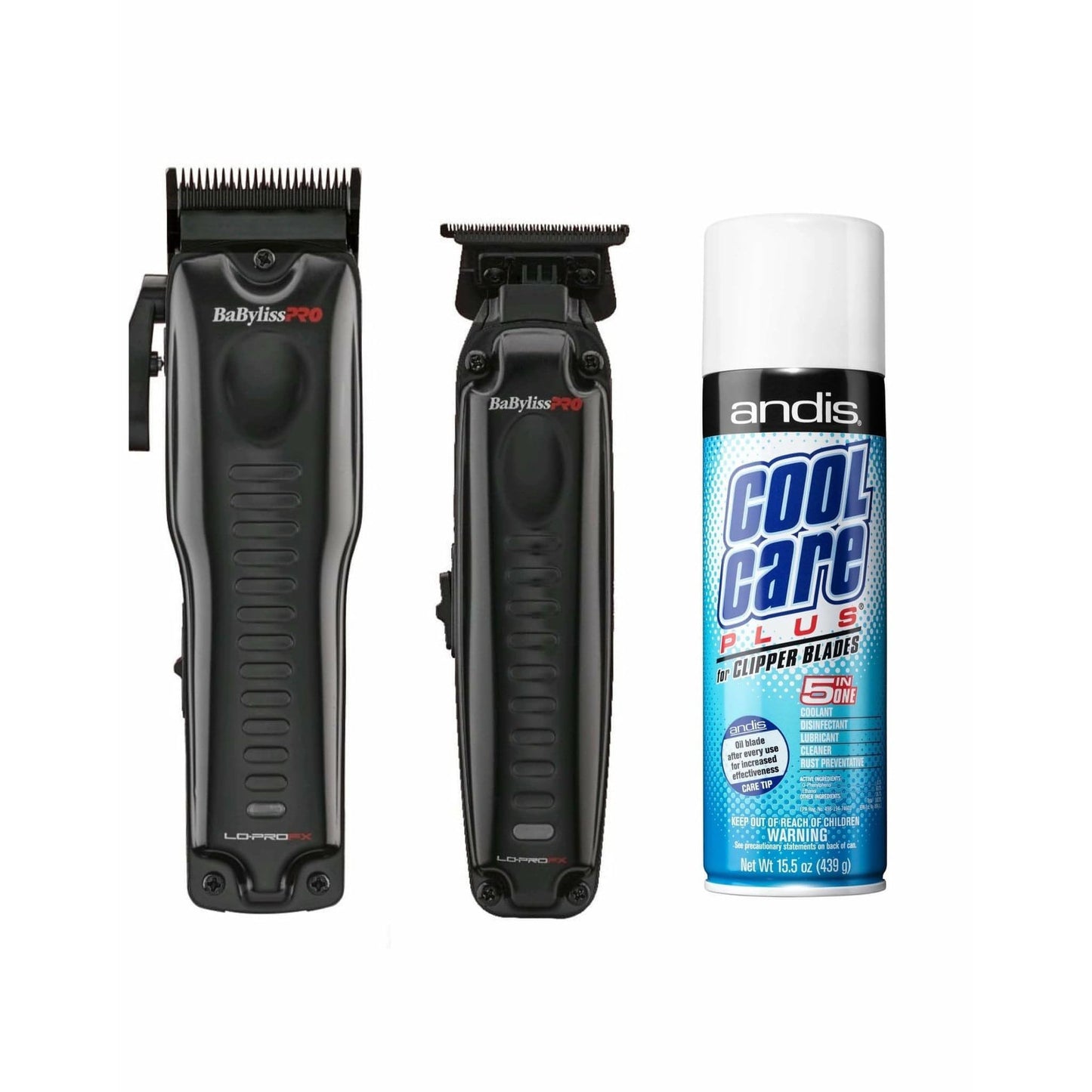 BaByliss Lo Pro Clipper (FX825) + Trimmer (FX726) + Clipper Spray (Combo)