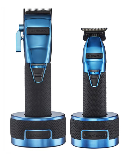 BaByliss Pro Boost FX Limited Edition Blue Clipper and Trimmer Combo